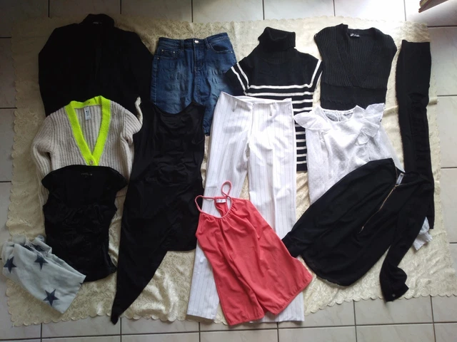 Lot De 13 Vêtements Femme Taille 36/S - Multicouleur - Occasion Très Bon état - Marques Variées