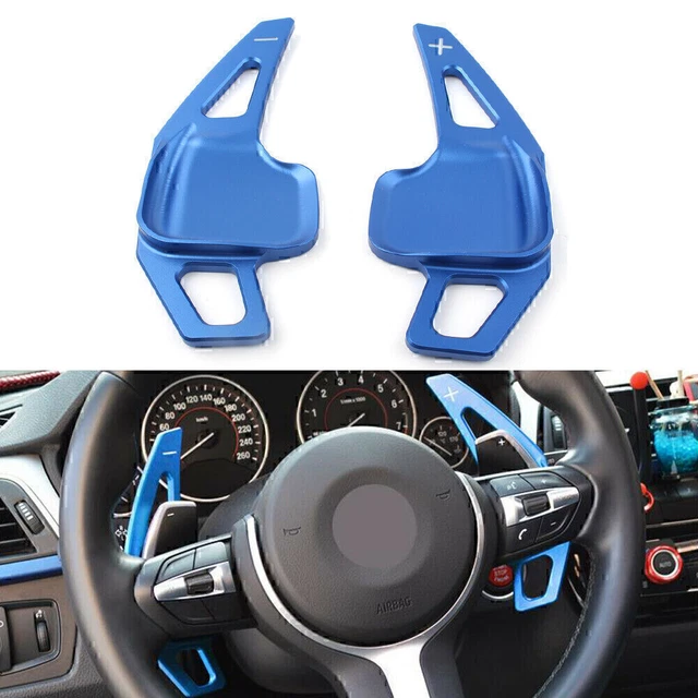 Estensione volante Shift Paddle Blade Shifter per BMW Serie 3 5 F10 blu