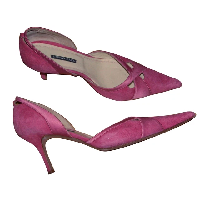 Escarpins En Cuir Rose Lele Pyp - Pointure 37 (US 5) - Talon Aiguille Très Haut - Neuf Avec Boîte