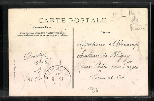 CPA Montreuil-sous-Bois, Rue de Paris 1907 2