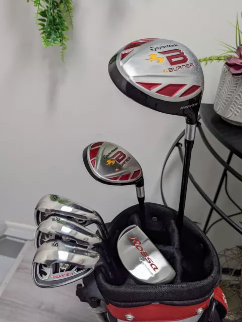 TaylorMade BURNER Junior Golf Clubs (6) Set + Stand Bag ⛳️ Graphite Youth Flex TaylorMade BURNER Junior Golf Clubs (6) Set + Stand Bag ⛳️ Graphite Youth Flex