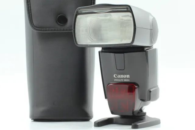 [MINT w/ Case, Tested]  Canon Speedlite 580EX Shoe Mount Flash From JAPAN