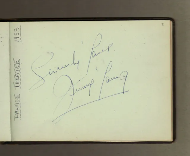 Jimmy Young - Original Hand-Signed Album Page 1953