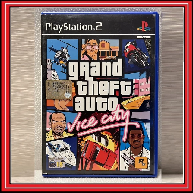 GTA Grand Theft Auto VICE CITY per PS2 Sony Playstation 2 PAL Italiano Retrogame