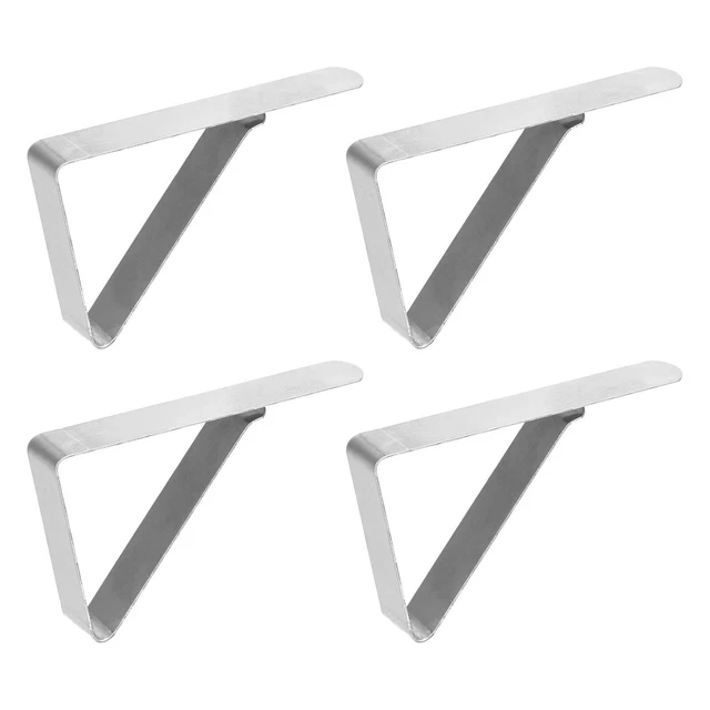 Tablecloth Clips 75mm x 45mm 430 Stainless Steel Table Cloth Holder Silver 24Pcs