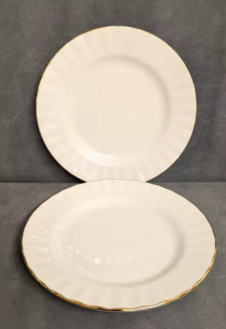 2 x Royal Albert VAL D'or Side Plates - 16cm. Perfect.