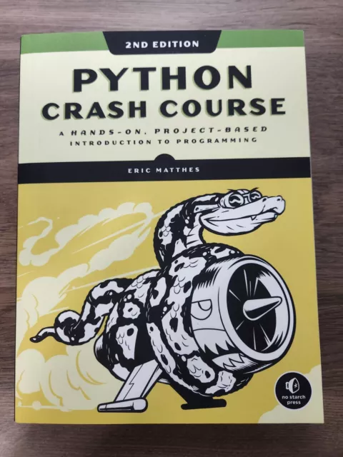 Python Crash Course: A Hands-On, Project Based - Paperback by Eric Matthes - NEW