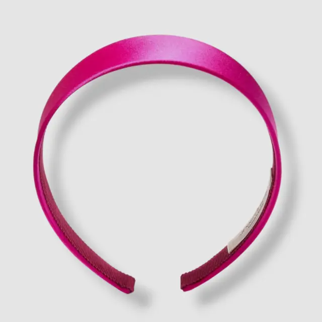 $148 Jennifer Behr Women's Hot-Pink Solid Lydia Silk Satin Headband One Size