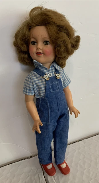VTG SHIRLEY TEMPLE 17" Doll ST-17-1.....flirty eyes