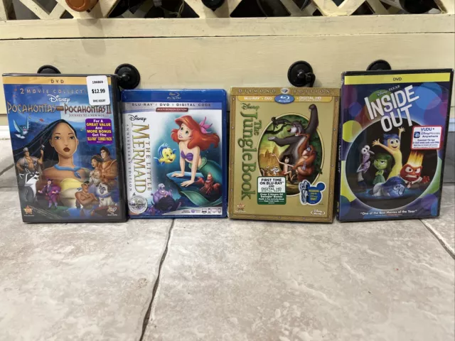 NEW! SEALED! DISNEY Blu-Ray And DVD lot 4 Movies