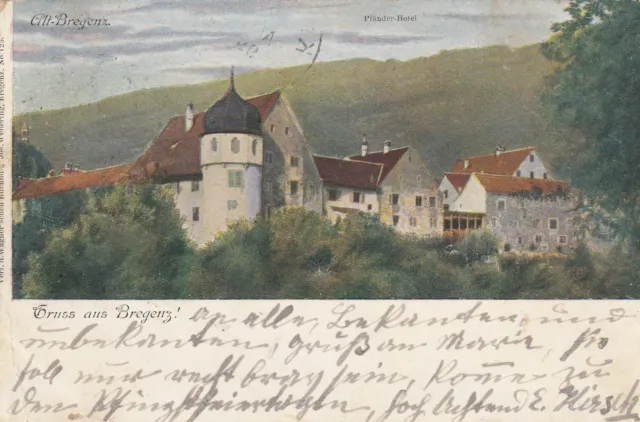 Gruss aus Bregenz AK 1899 Alt-Bregenz Pfänder Hotel Vorarlberg Österreich 611039