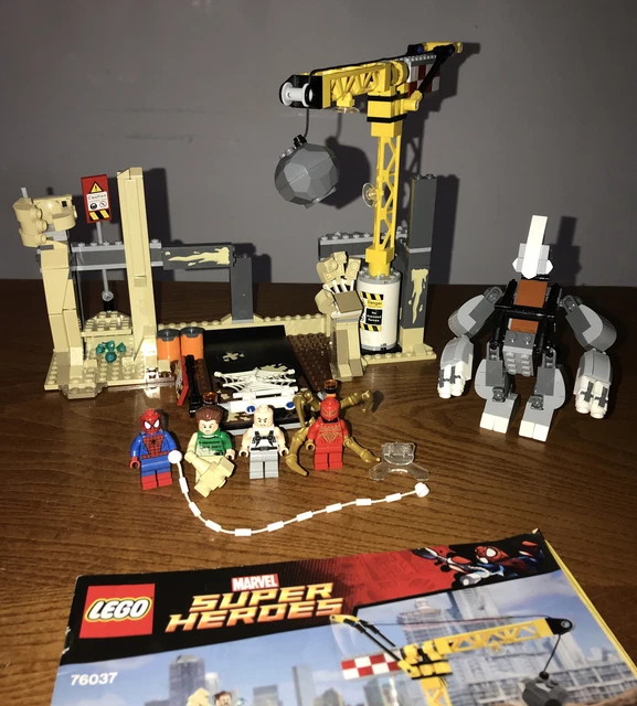 LEGO MARVEL SUPER Heroes 76037 100 complete Build. Rhino Sandman