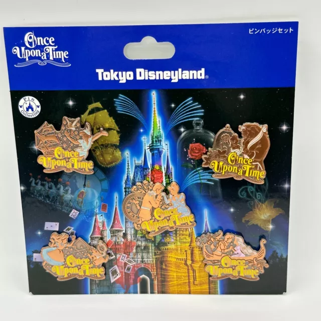 Tokyo Disney Resort Pin TDL NIght Show Once Upon A time 5 PCS set