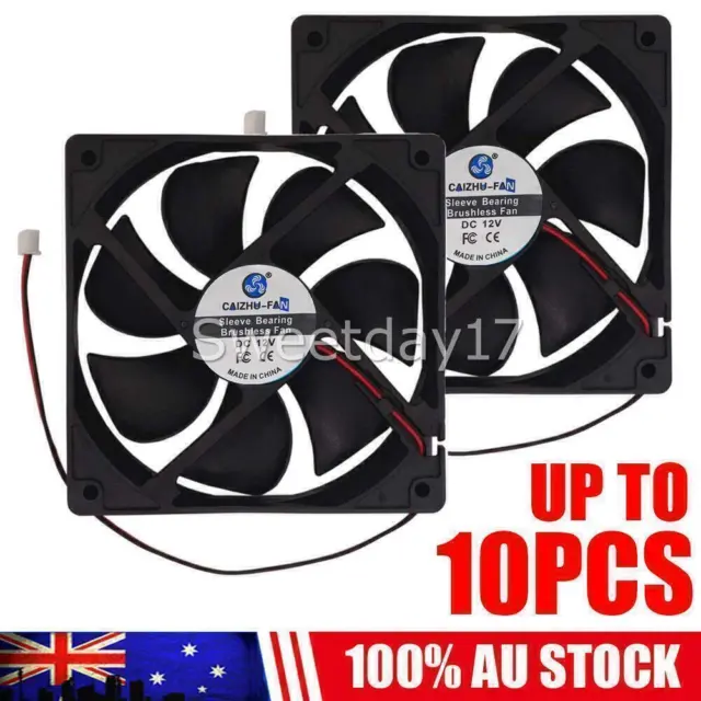 12V 120x120x25mm 12cm Sleeve Bearing PC Brushless Cooling Fan 2Pin 120mm Y
