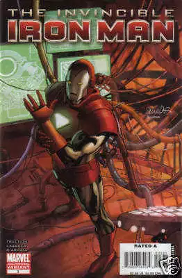 variant INVINCIBLE IRON MAN #3 2nd print LARROCA movie MARVEL COMIC BOOK