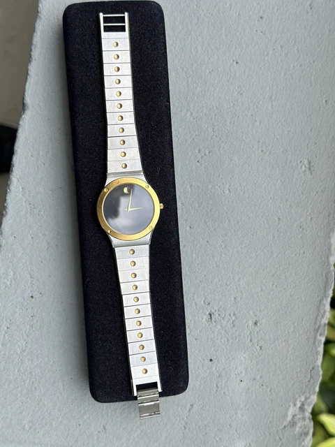 vintage ladies Movado Zenith Museum 87-A2-876 Solid Gold Bezel fully working