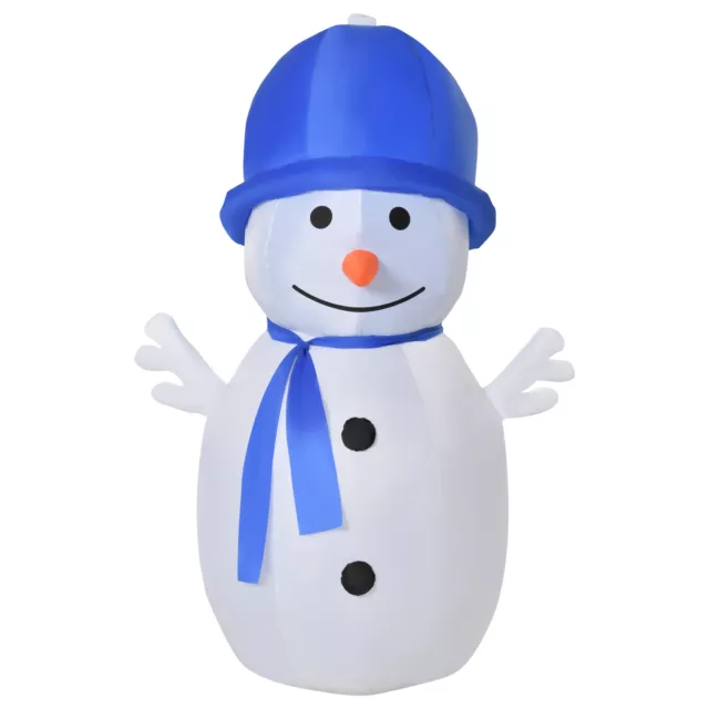 HOMCOM 6ft Christmas Inflatable Snowman Outdoor Blow Up Decoration for Lawn