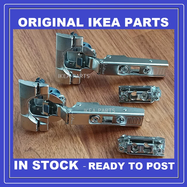 IKEA UTRUSTA HINGES/MOUNT Plate 110 Degree Soft Close Pack Of 2 New 805 ...