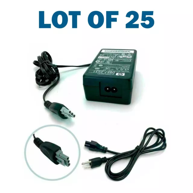 Lot of 25 HP AC Adapter 32V/16V 375mA/500mA for Photosmart DeskJet Printer w/PC