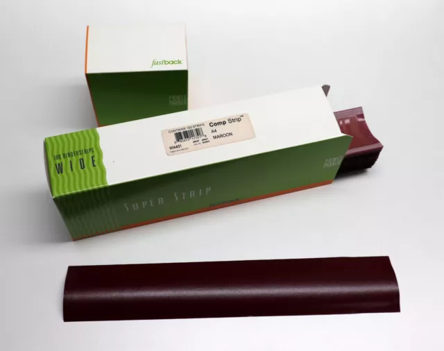 Powis Parker / Formatic Fastback Binderücken Foilfast Comp Strip maroon breit