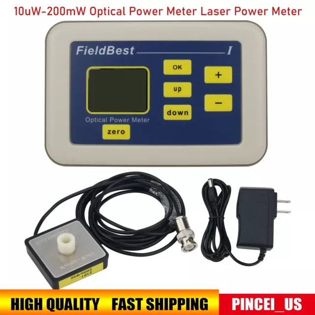 10uW-200mW Optical Power Meter Laser Power Meter Full Wavelength Resolution 10uW