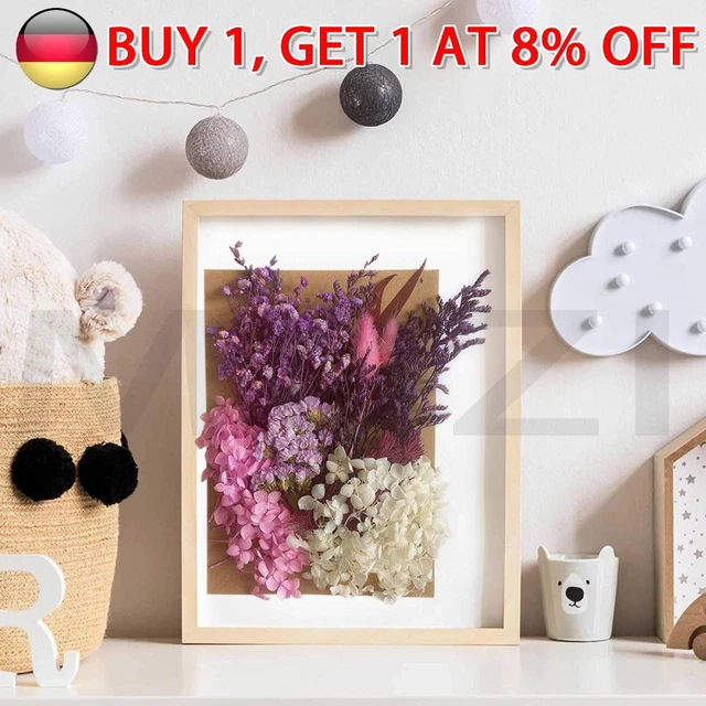 Fiori Pressati Blu Per Resina E Craft - Set 36 Pezzi Con Pinzetta Per Candele, Sapone, Nail Art - Foto 4