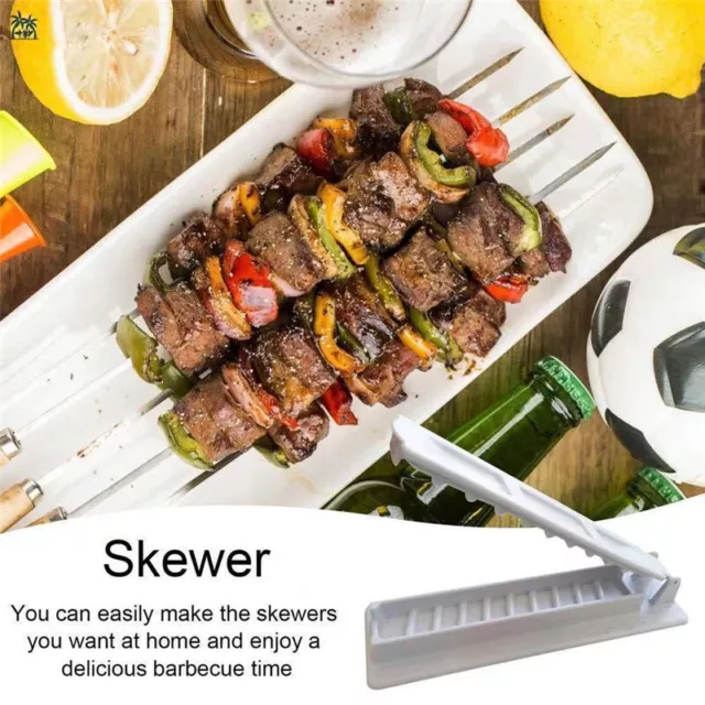 Single Row Kebab Maker BBQ Meat Skewer Machine Reusable Kebab Press Maker