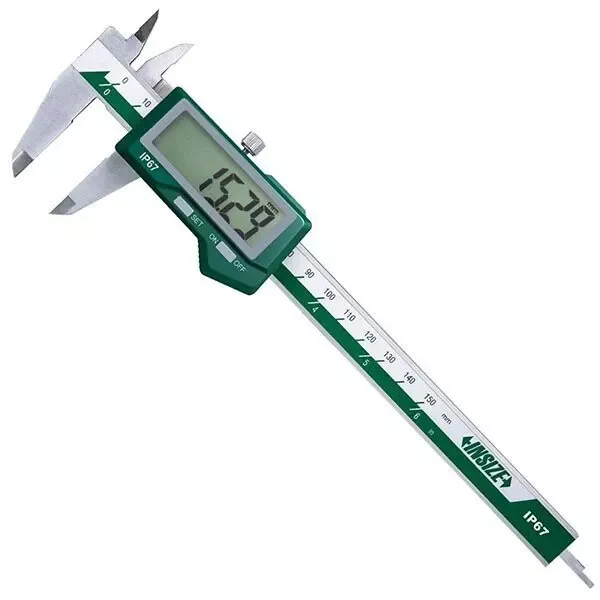 Insize 1126-150 Digital Caliper Range 0-150mm/0-6" IP67 Waterproof Caliper