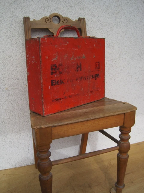 BOSCH ELEKTRO WERKZEUGE Áufbewahrungs-Blechkiste / Werkzeugkiste für Oldtimer