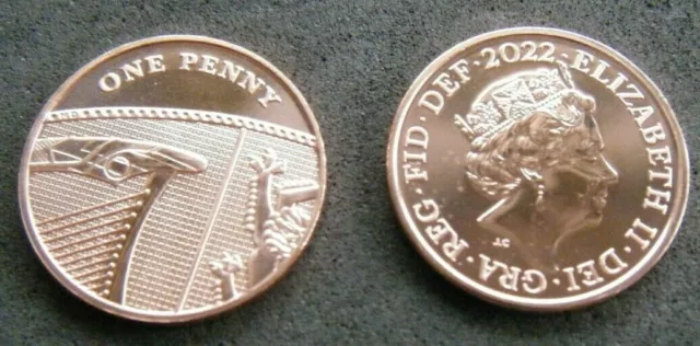2022 Brilliant Uncirculated 1p One Pence Coin - Lucky Penny