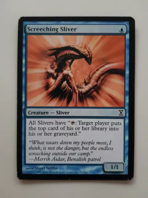 1x MTG Magic The Gathering TCG Screeching Sliver common - Time Spiral