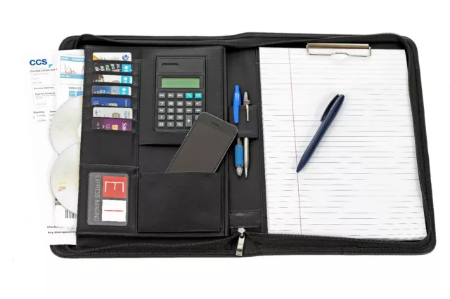 Executive Bonded Leather /Portfolio/Conference Documents Folder /Calulator