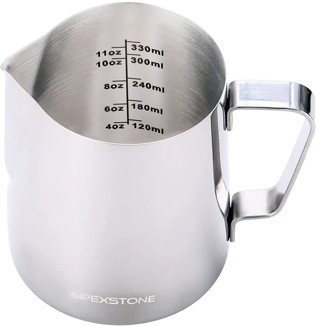 12 Espresso Steaming Pitcher, Espresso Milk Frothing Pitcher 12 ...
