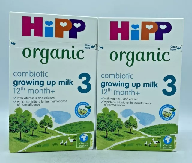 HiPP Organic Combiotic Growing Up Milk 3, (Babies 12 mths+) 600g EXP 28/08/2024