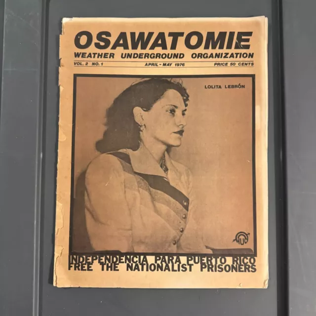 OSAWATOMIE Vol 2. No 1. April-May 1976 Weather Underground [Communist Socialist]