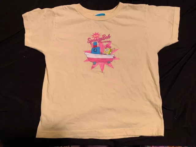 Vintage 2000 Spongebob Squarepants Malibu Boat Girl Women T-Shirt Size Medium