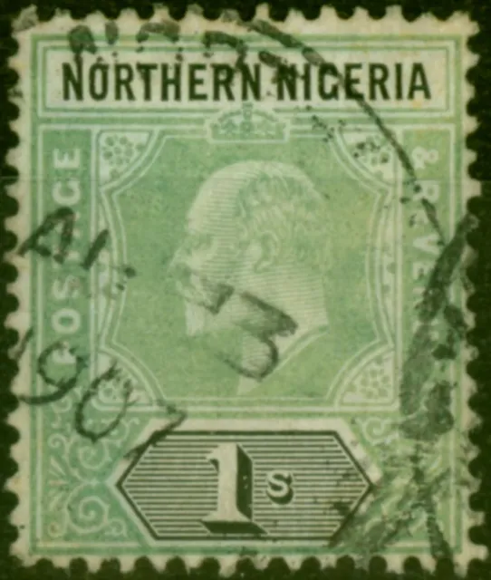 Northern Nigeria 1906 1s Green & Black SG26a Chalk Good Used