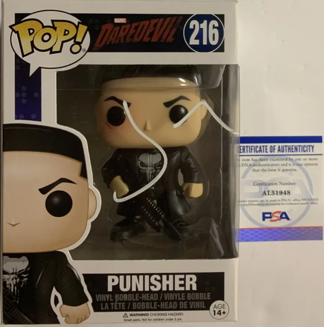 Jon Bernthal Signed Funko Pop Punisher #216 PSA/DNA COA Daredevil Marvel