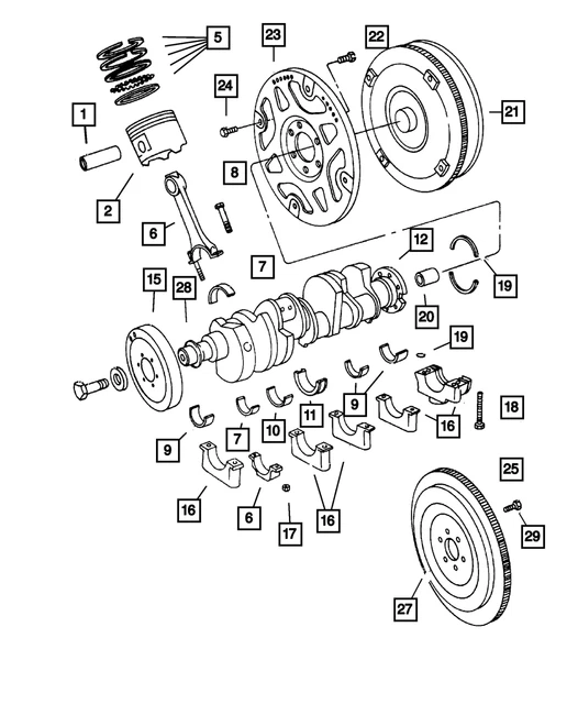 Genuine Mopar Torque Converter R4736591AC