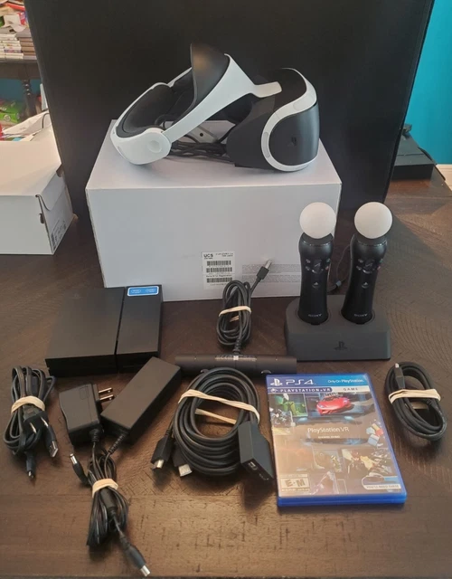 Sony PlayStation PS4 5 VR Virtual Reality Headset Bundle PSVR