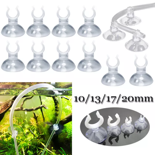 10Pack Fish Tank Sucker Suction Cup Holder Bracket Aquarium Filter Hose Pipe