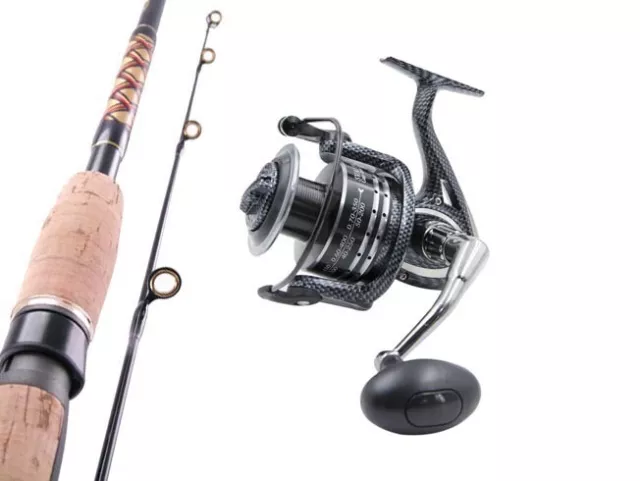 SAMBO Carbon Fibre 6'6 3kg Bream Trout Spinning Fishing Rod and Reel Combo