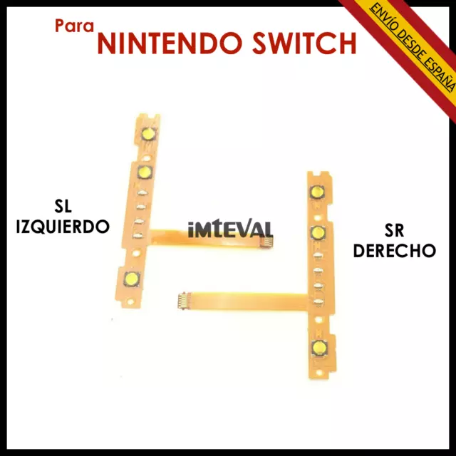 Botones De Repuesto Para Nintendo Switch Boton Sr Sl Sync Consola Cable Flex Ns