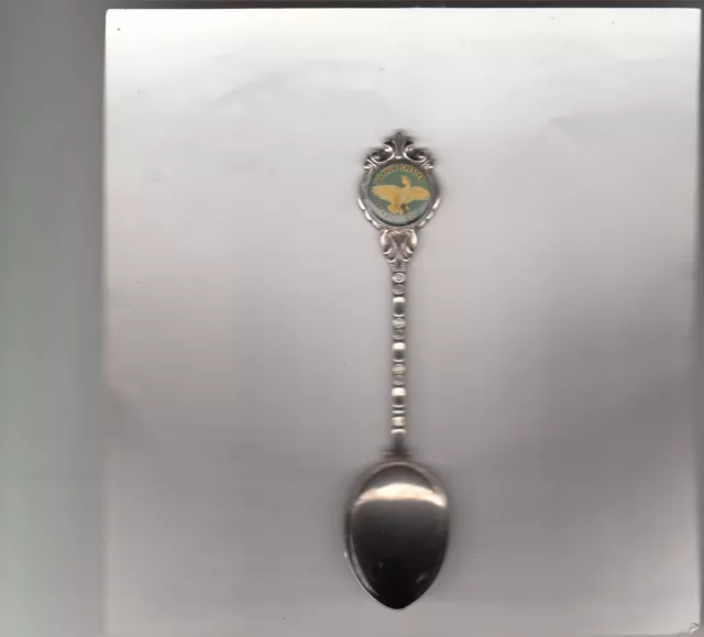 Bird-Cockatoo Sulphur Crested-[Stuart Silverplated 1980s Spoon]-Souvenir Spoon