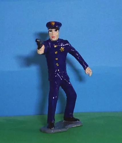 Toy Soldiers Metal Law Enforcement 1930'S American Police Officer 54Mm 2