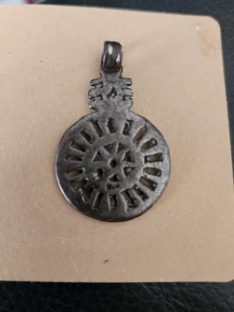 Rare Ethiopian Christian Art Silver Pendant