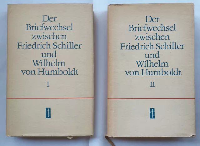 Der Briefwechsel zwischen Friedrich Schiller u.Wilhelm von Humboldt,Bde.1+2,1962