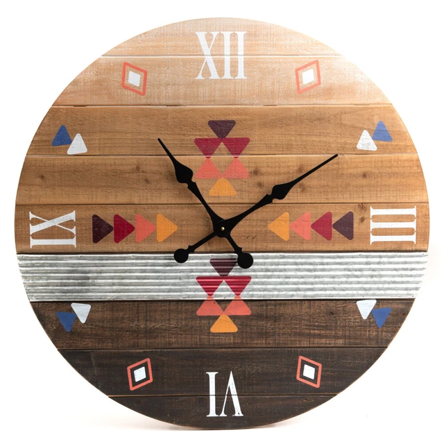 Horloge Colorado bois  76x6 cm