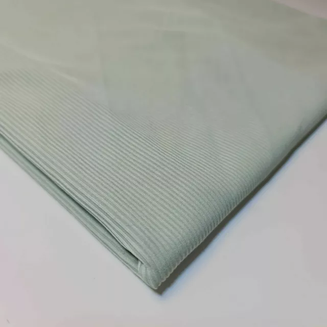 Mint Viscose Stretch Ribbed Jersey Material Fabric Dress Craft Fabric 58" Meter