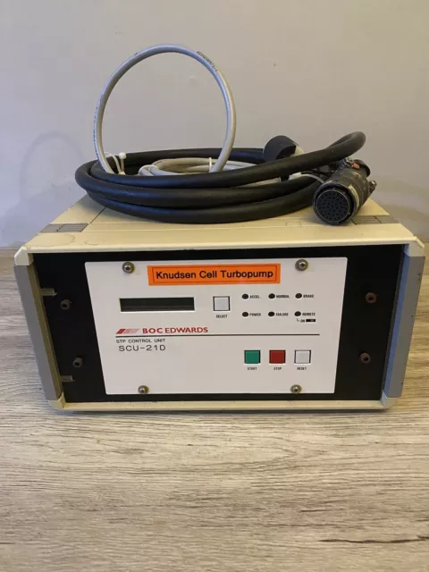 BOC EDWARDS STP Control Unit SCU-21D Turbo Pump Controller with Cables